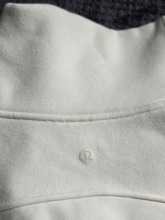 Lululemon Scuba Oversized Half-Zip Hoodie Bone White M/L Fleece Pullover Jacket - Picture 13 of 16